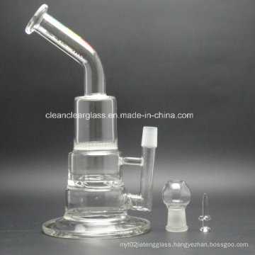 Wholesale Price! Glass Water Pipe with Honeycomb Perc, Cyclone Perc and 14.5mm Joint